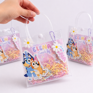 Bolsita interactiva con asas personalizada Perritos