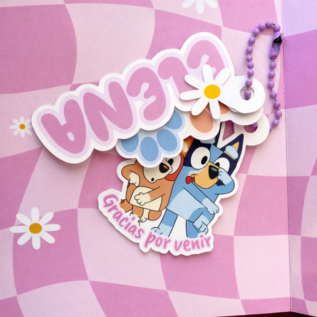 Bolsita con asas personalizada Bluey y Bingo - Imagen 3