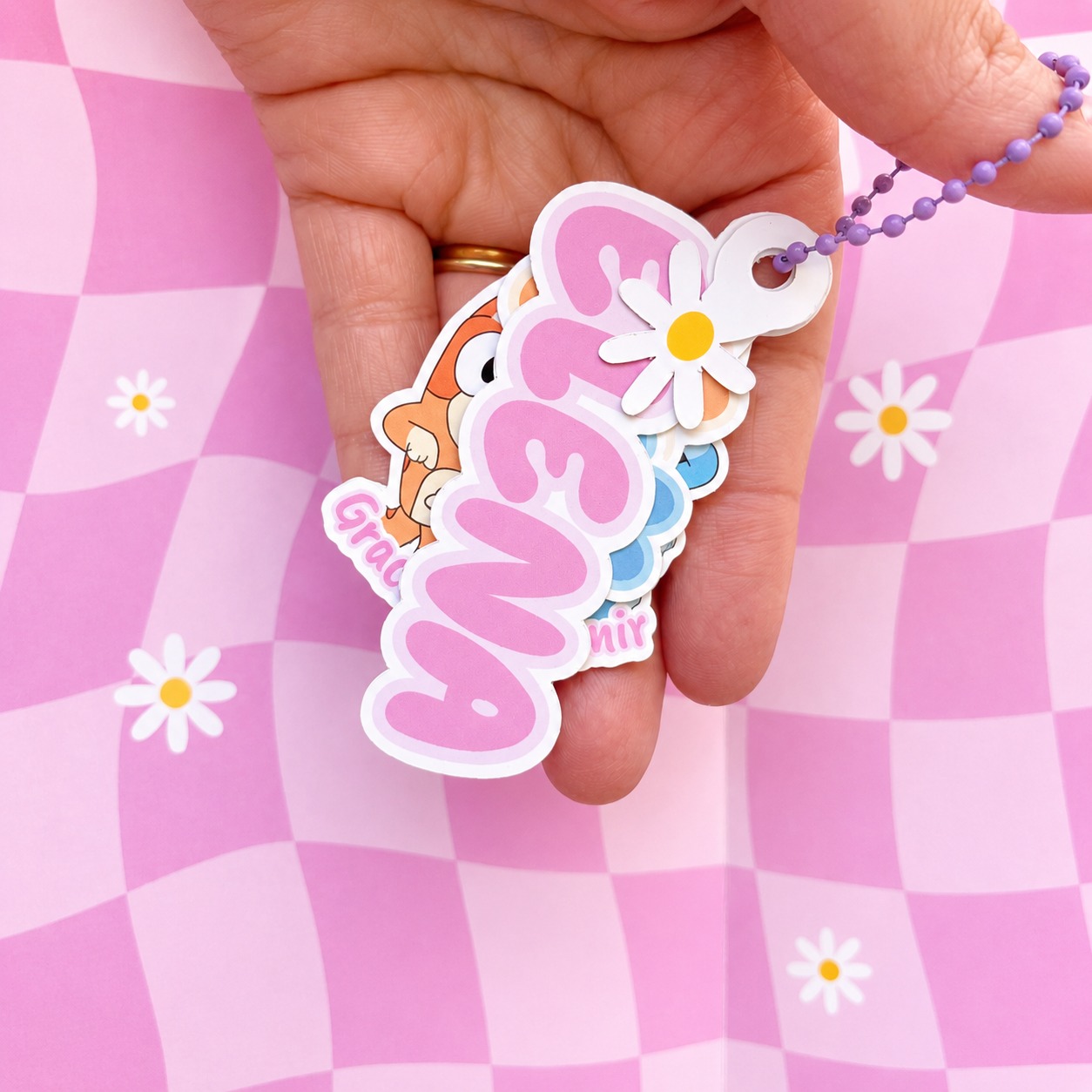 Bolsita con asas personalizada Bluey y Bingo - Imagen 2