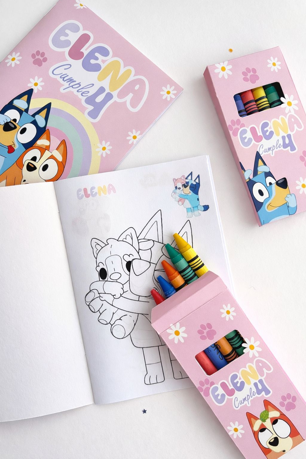 Libro para Colorear + Ceras Bluey y Bingo - Imagen 2