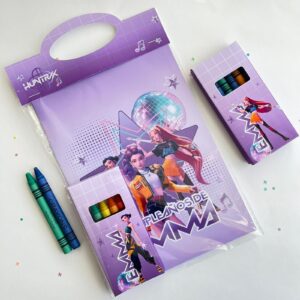 Libro para Colorear + Ceras Huntrix