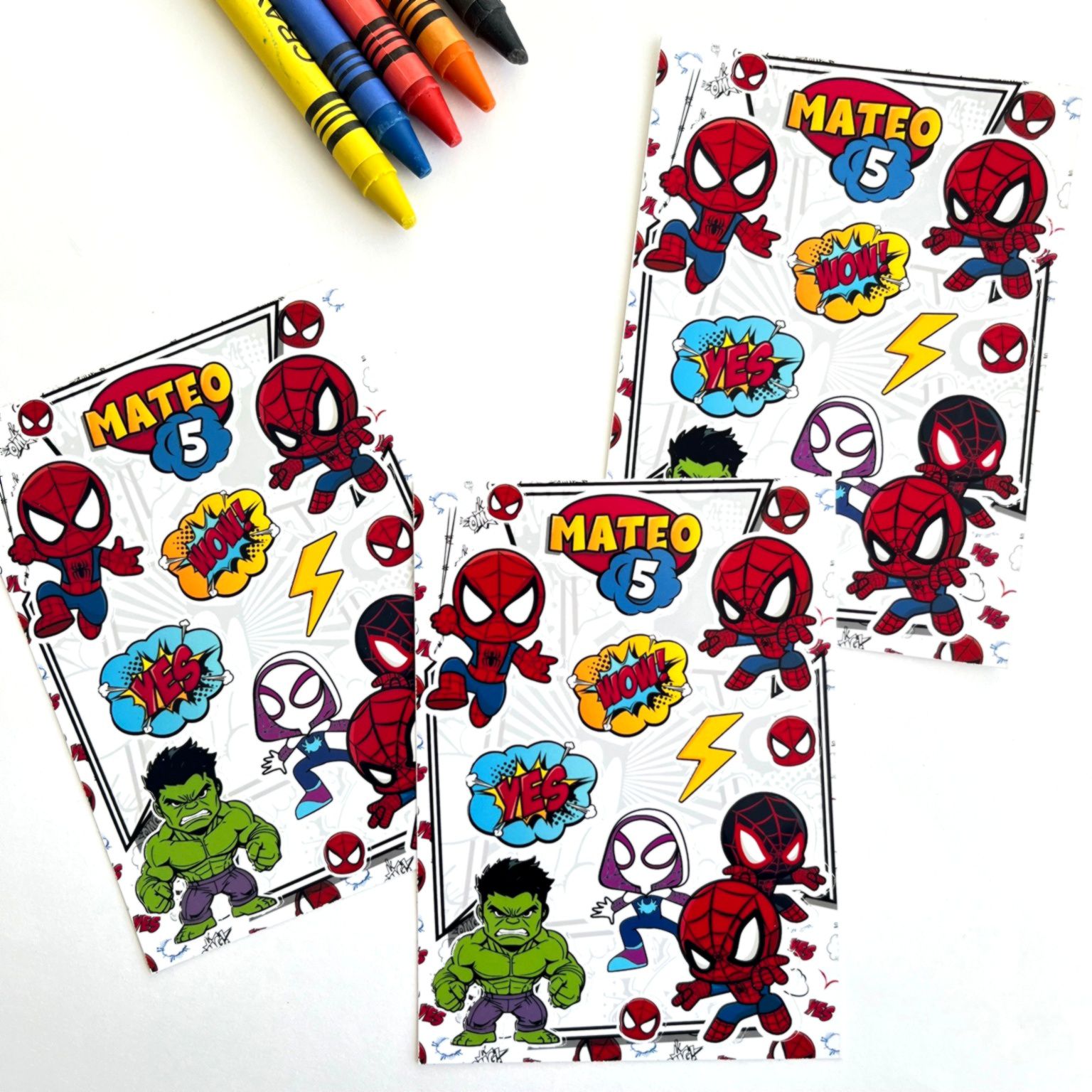 Libro para Colorear + Ceras Superheroe - Imagen 3