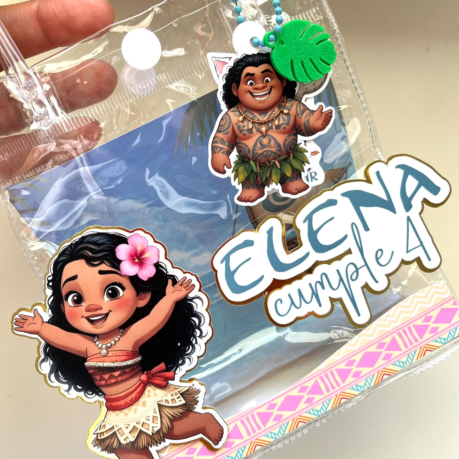 Bolsita interactiva con asas personalizada Vaiana - Imagen 14