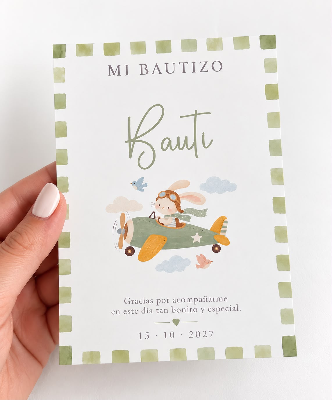Tarjeta de Bautizo Personalizada con Marco Imantado 3D - Imagen 5