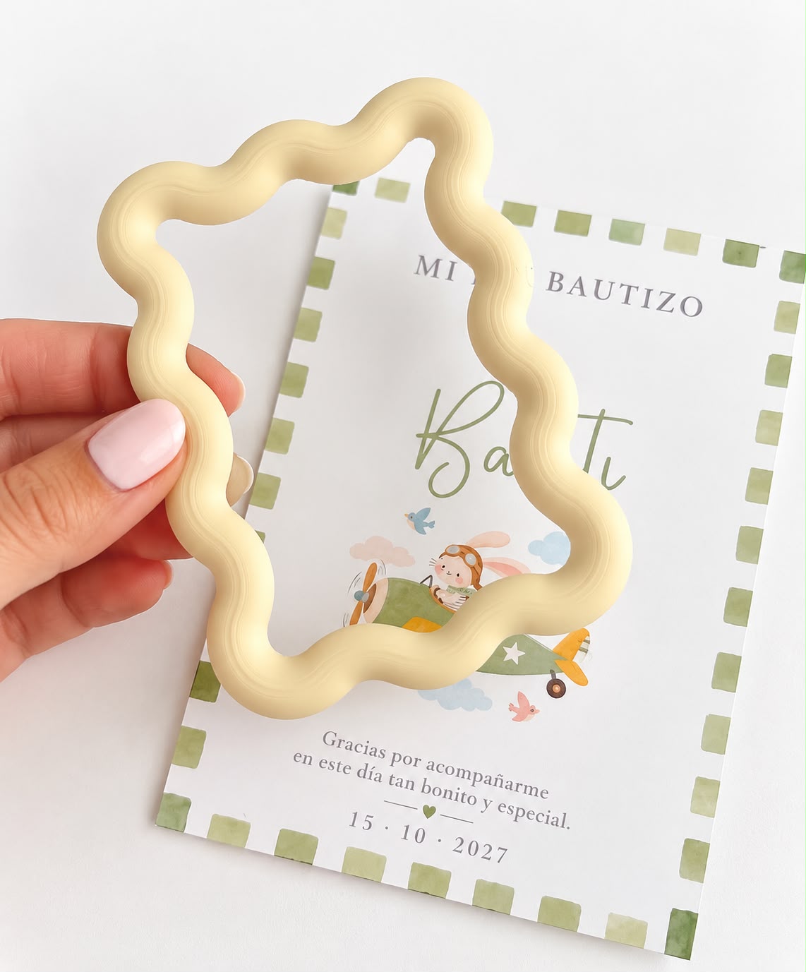 Tarjeta de Bautizo Personalizada con Marco Imantado 3D - Imagen 4